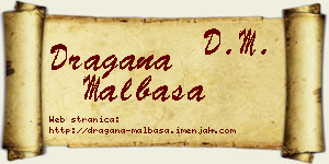 Dragana Malbaša vizit kartica